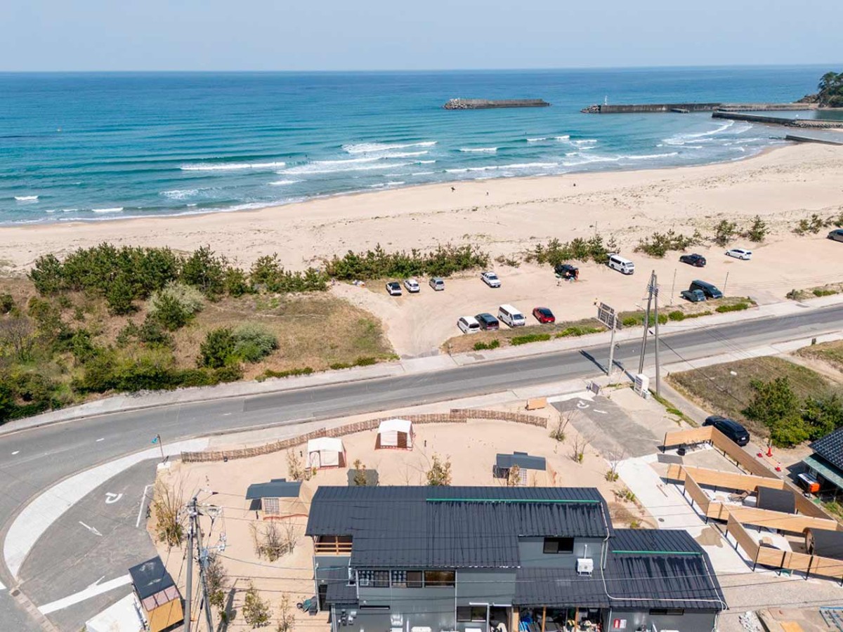 鳥取県鳥取市にある複合アウトドア施設『IWADO BASE』の周りの風景