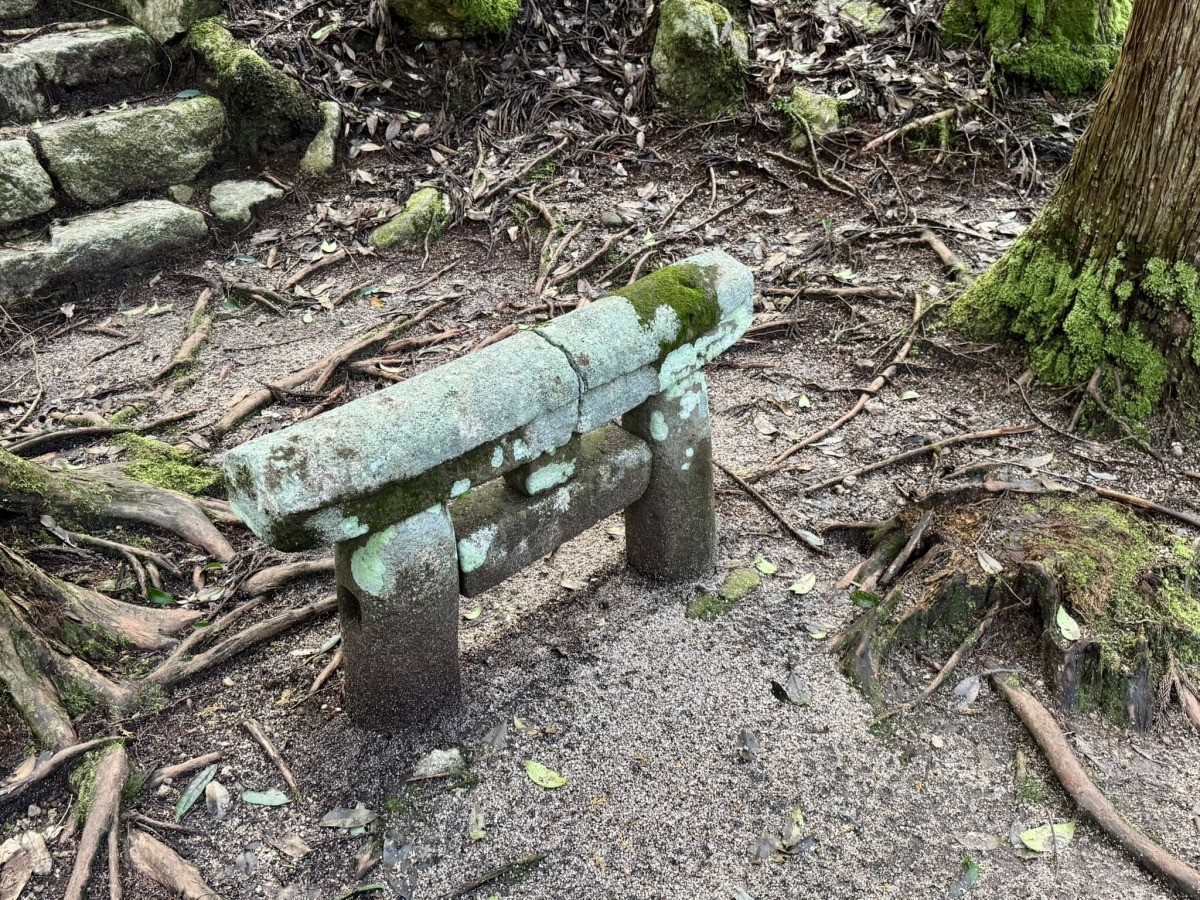 鳥取市『熊野神社遺跡』の小さい鳥居