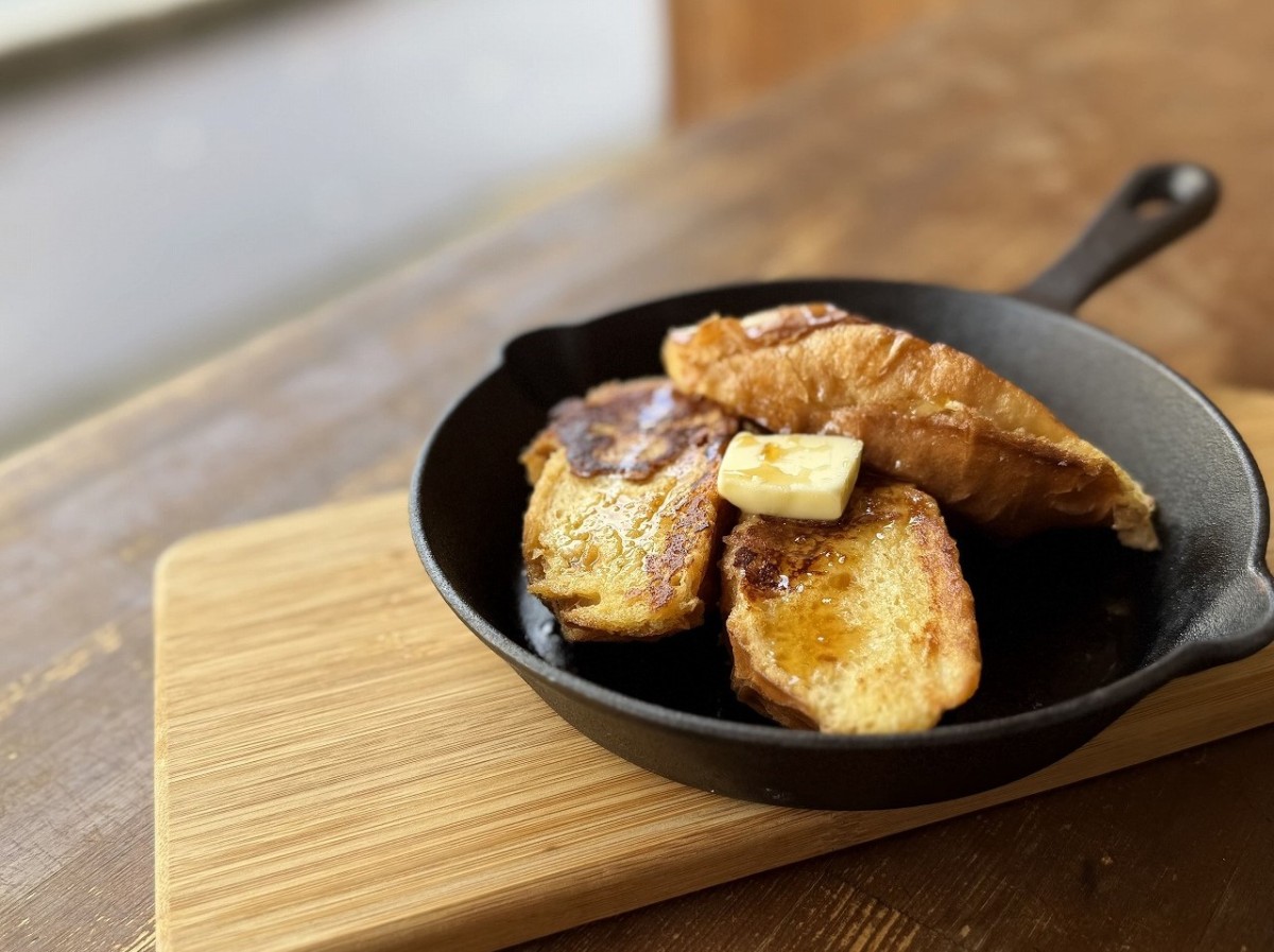 島根県川本町にオープンした『YOYO珈琲』のフレンチトースト