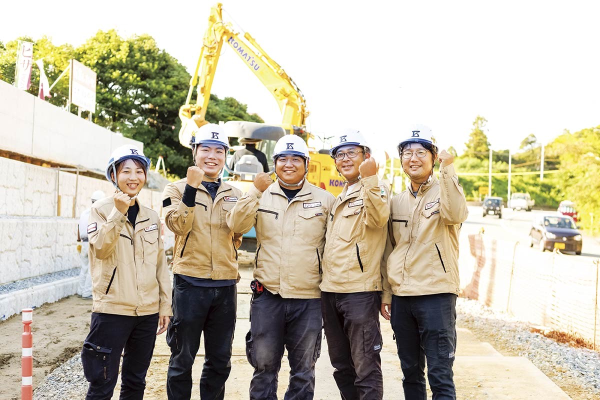 山陰の企業「高橋建設」の社員のみなさん