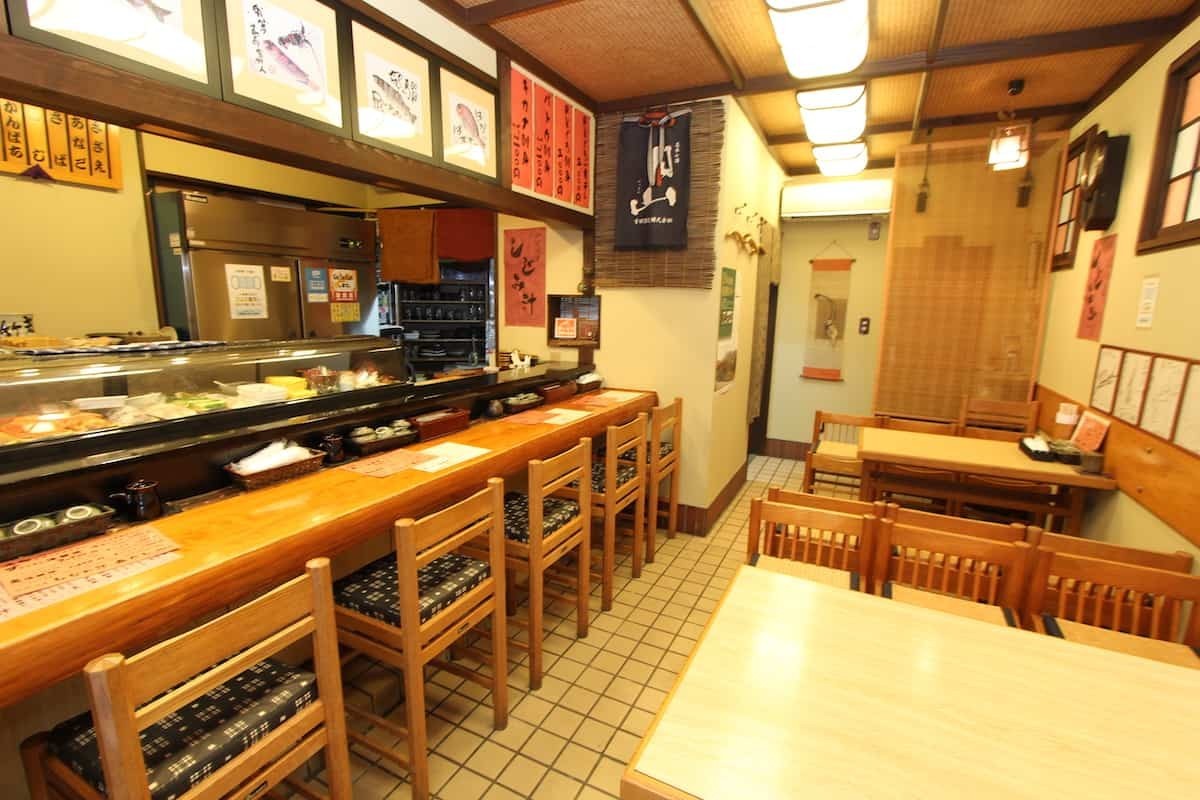 島根県松江市の『若竹寿し』の店内