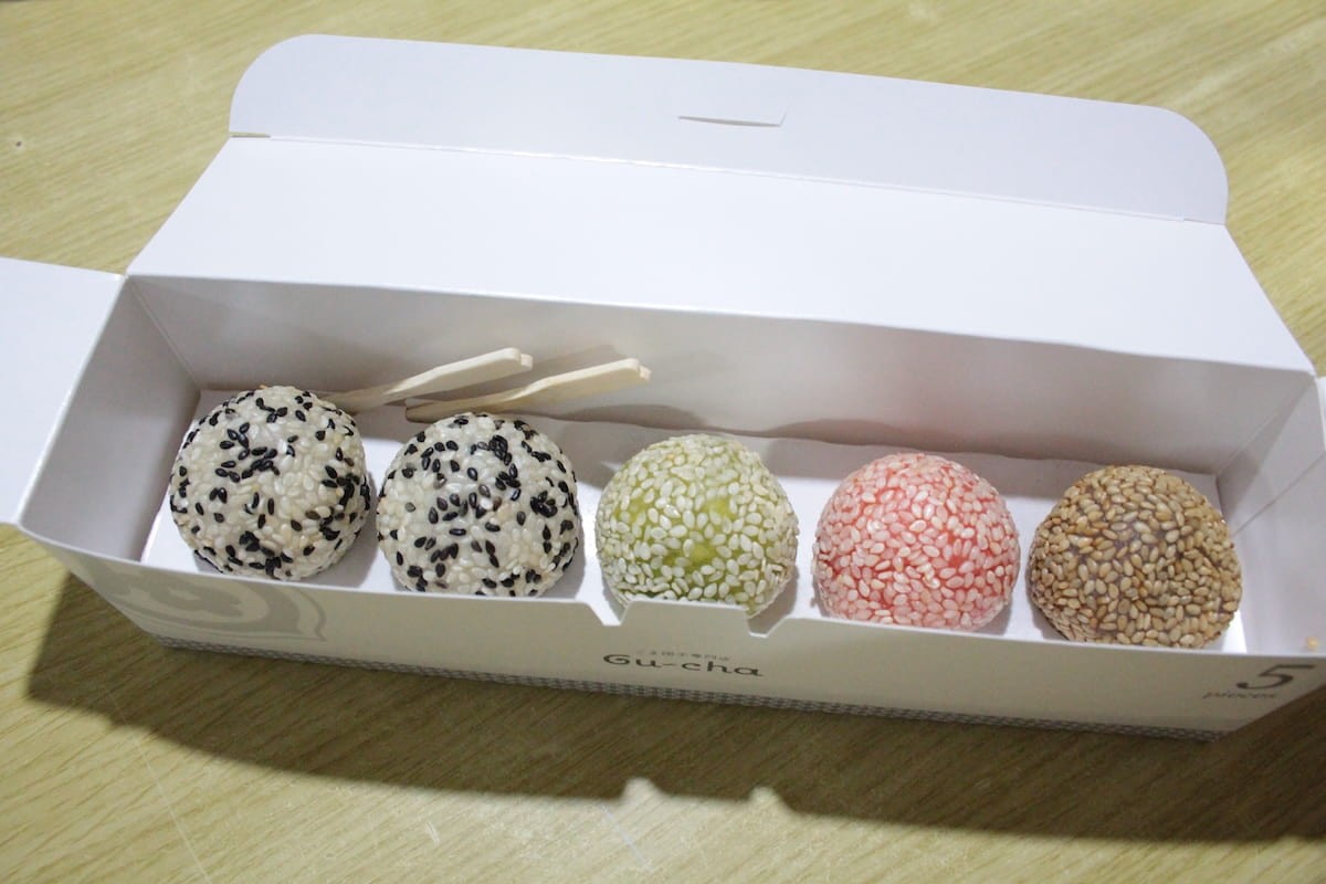 鳥取県米子市にオープンした『Gu~chaごま団子専門店 米子角盤町店』の料理