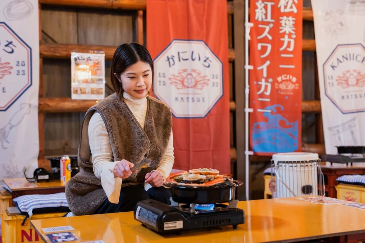 島根県松江市で冬季限定オープンのカニ料理店『かにいち』
