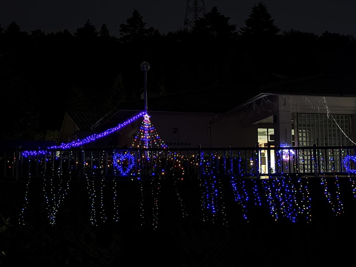 島根県松江市にある『松江養護学校寄宿舎』で開催中のイルミネーション
