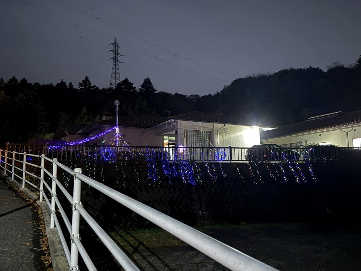 島根県松江市にある『松江養護学校寄宿舎』で開催中のイルミネーション