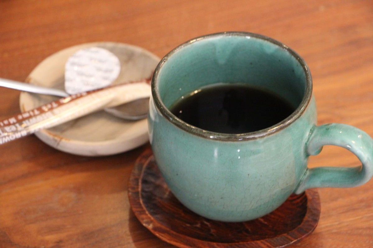 島根県出雲市にある『葵姫原庵』で提供しているコーヒー