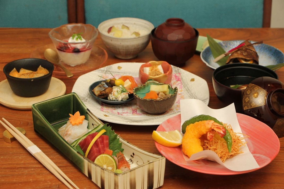 島根県出雲市にある『葵姫原庵』で提供している夜の会席料理〈瑞〉の料理の一例