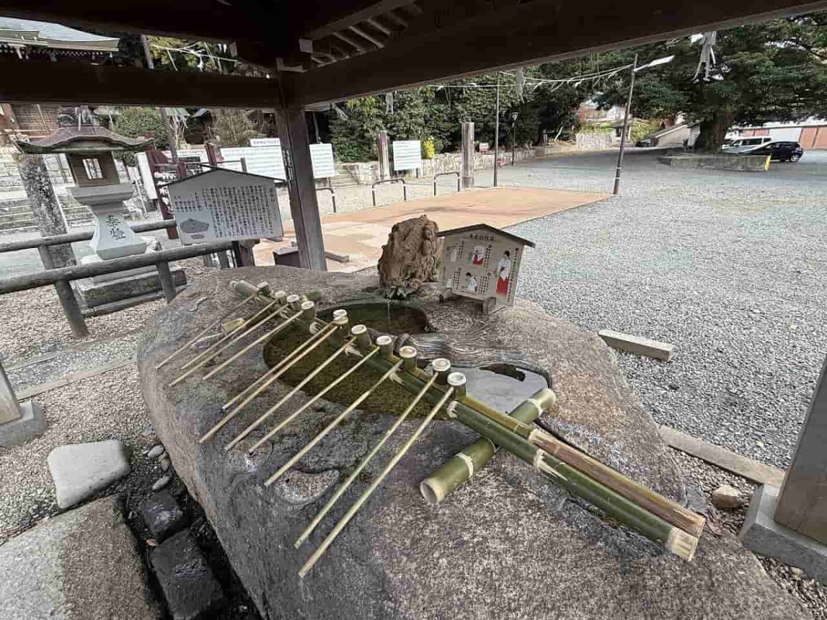 島根県大田市にある『物部神社』の手水舎
