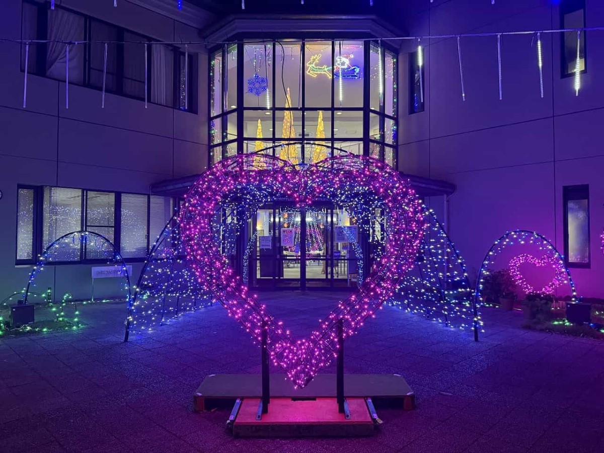 島根県松江市にある川津公民館（松江国際交流会館）のイルミネーション