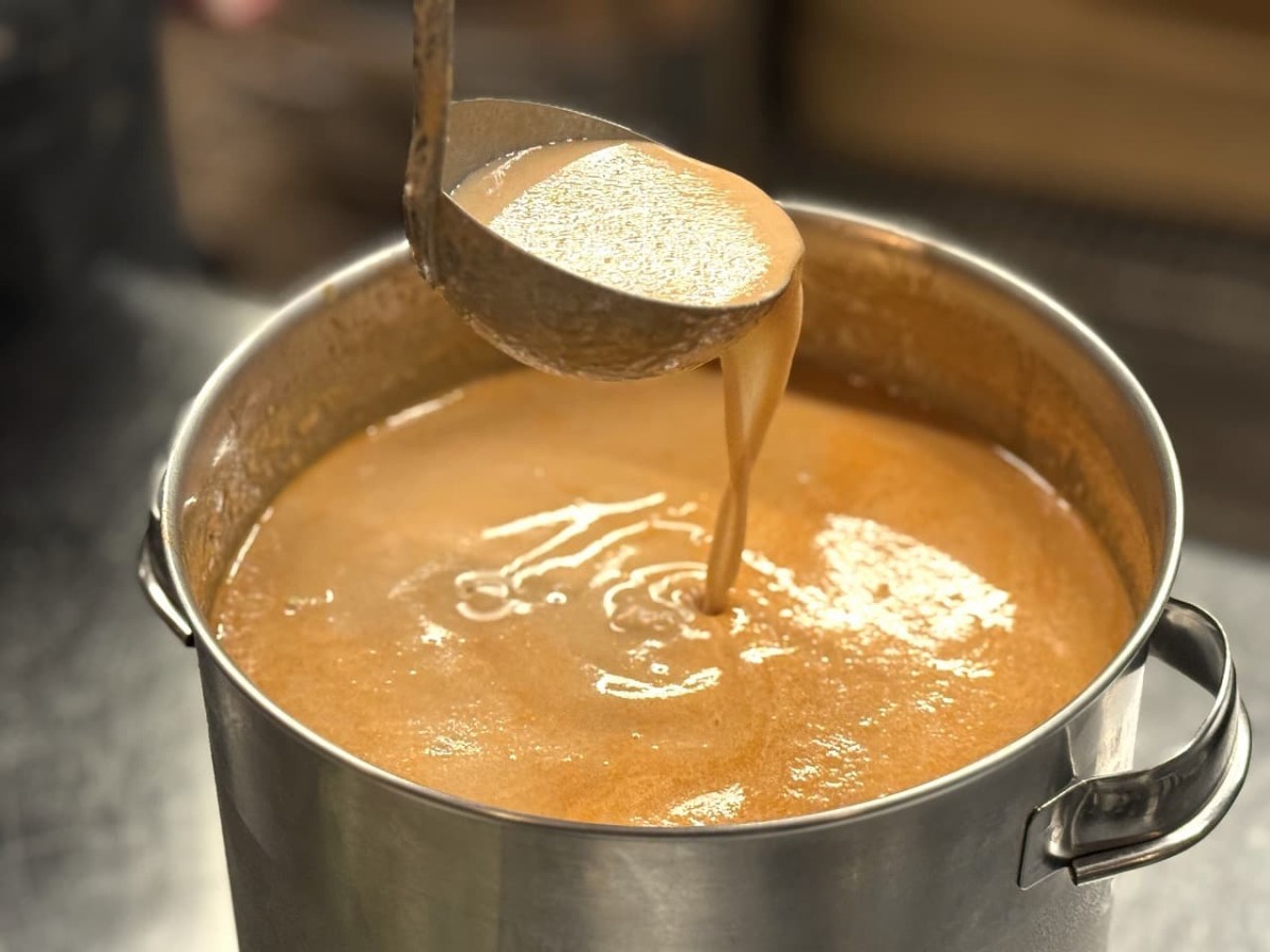 鳥取県米子市にあるラーメン店『麺処 三鈷峰』のエビスープ
