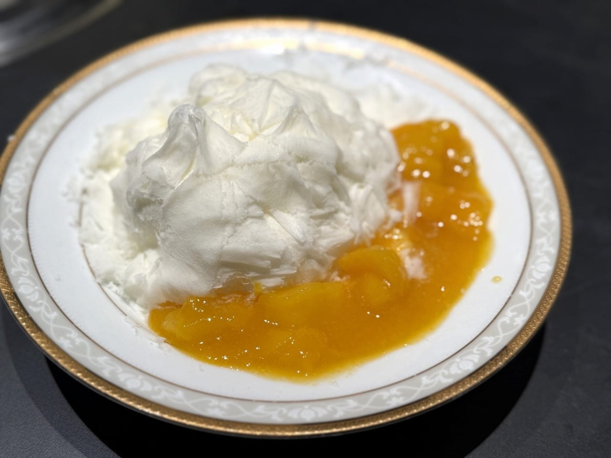 鳥取県米子市にある焼肉店『肉屋正々堂』で提供しているピンスかき氷