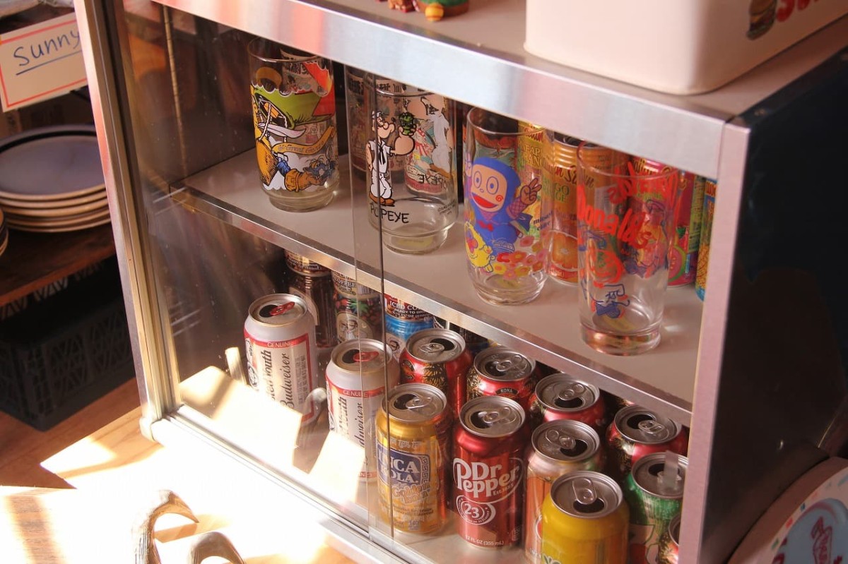 鳥取県境港市にあるハンバーガーショップ『sunny』の２階で販売しているグラス