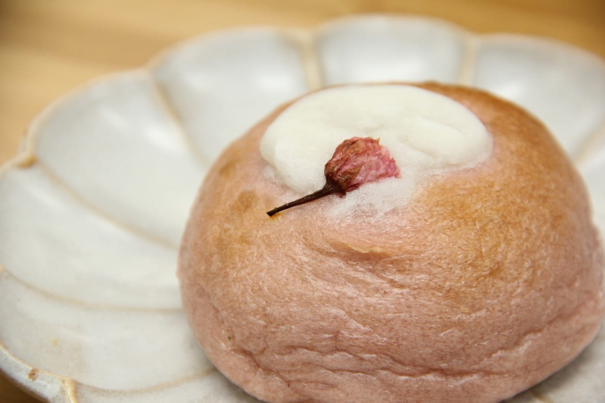 島根県松江市にあるベーカリー『PANTOGRAPH（パンタグラフ）』で販売している春限定「桜もちベーグル」