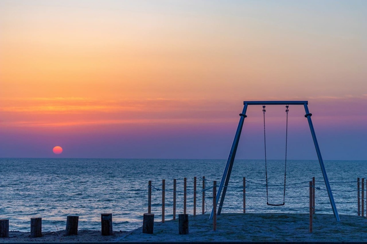 島根県出雲市にある『Caffe&PizzaLOCALE』のジップライン