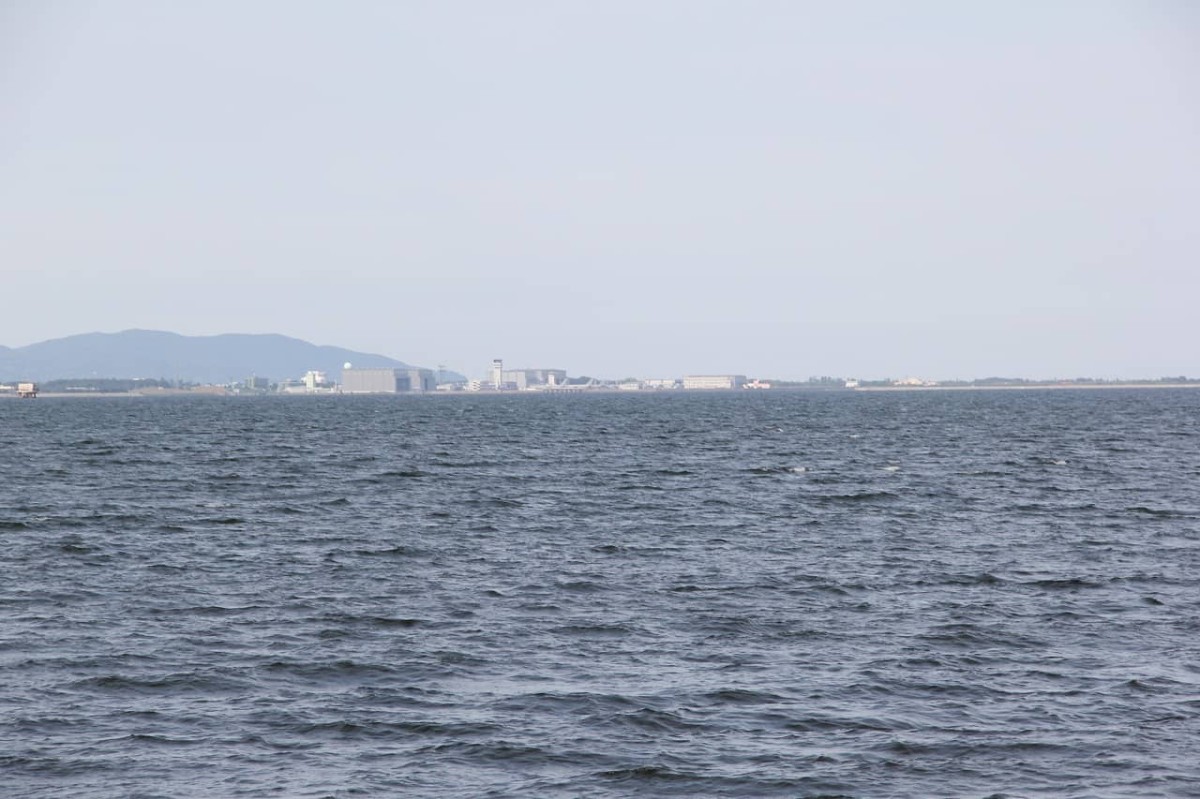 島根県松江市にある「意東海岸」周辺からみる米子市
