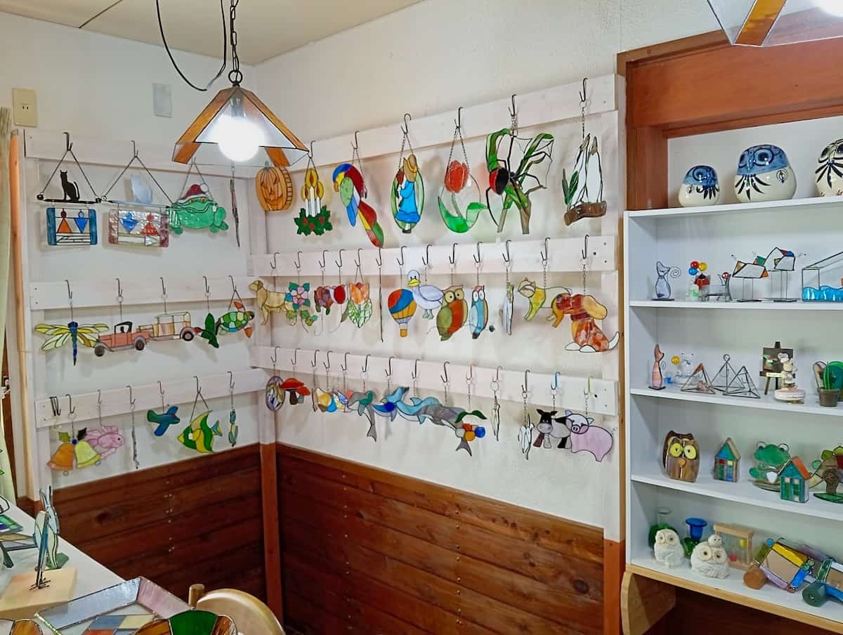 鳥取県西伯郡伯耆町にあるステンドグラス体験工房『Glassmate』のサンキャッチャー