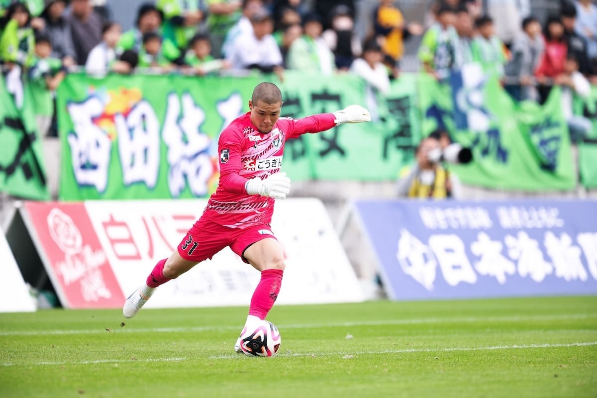 ガイナーレ鳥取の試合の様子