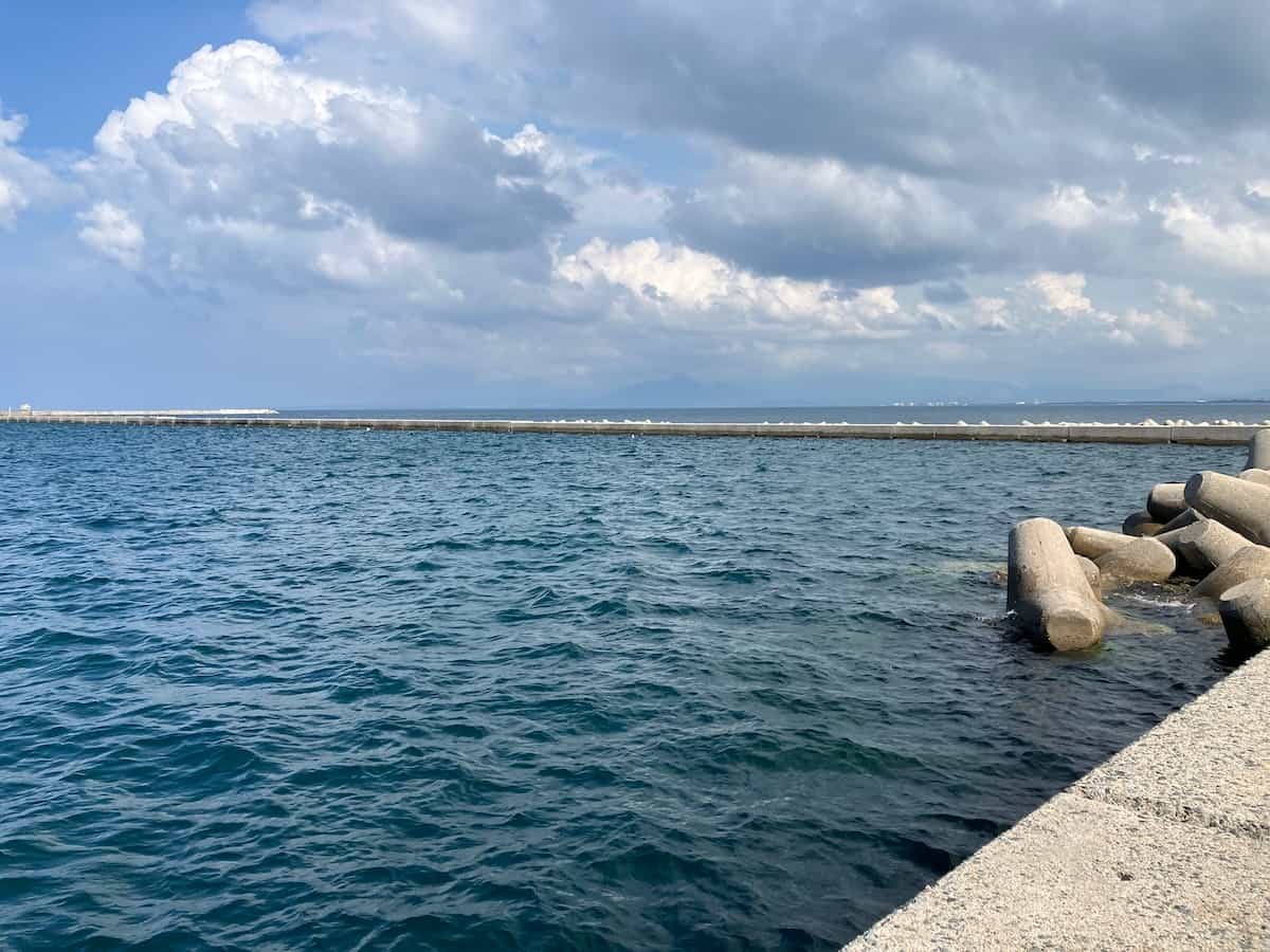 鳥取県境港市にある海の風景