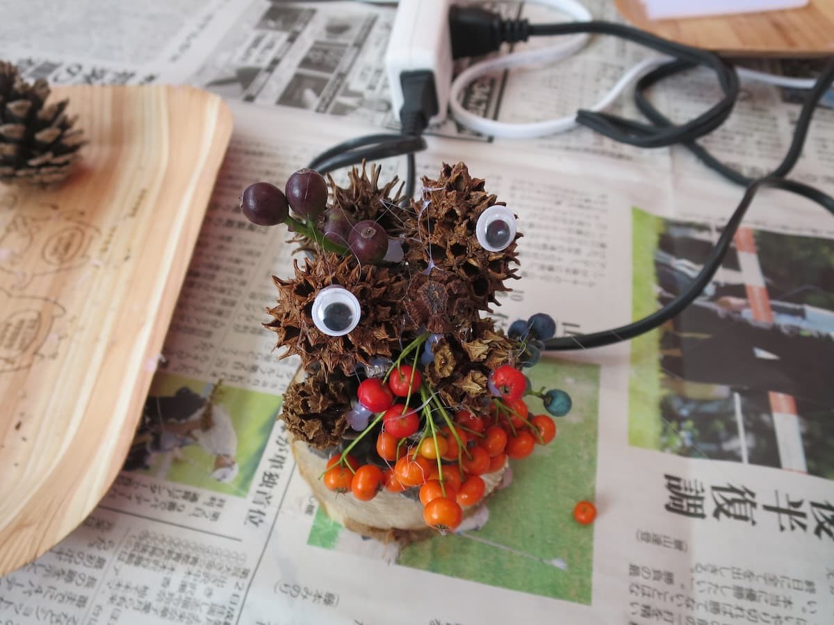 しまね花の郷で開催された「森づくりプチ体験イベント」の様子