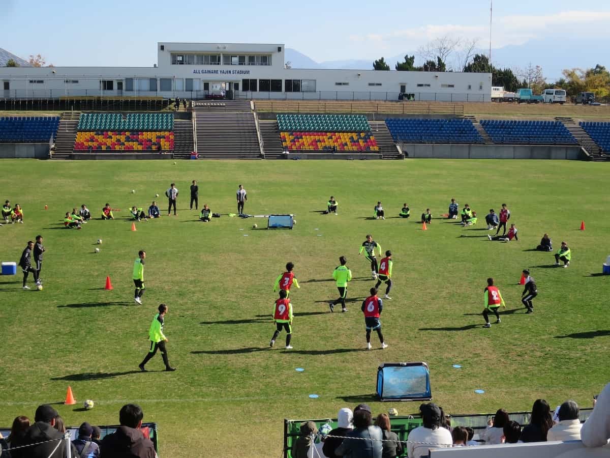 鳥取県のサッカースタジアム『Axisバードスタジアム』で行われたトップチーム最終練習