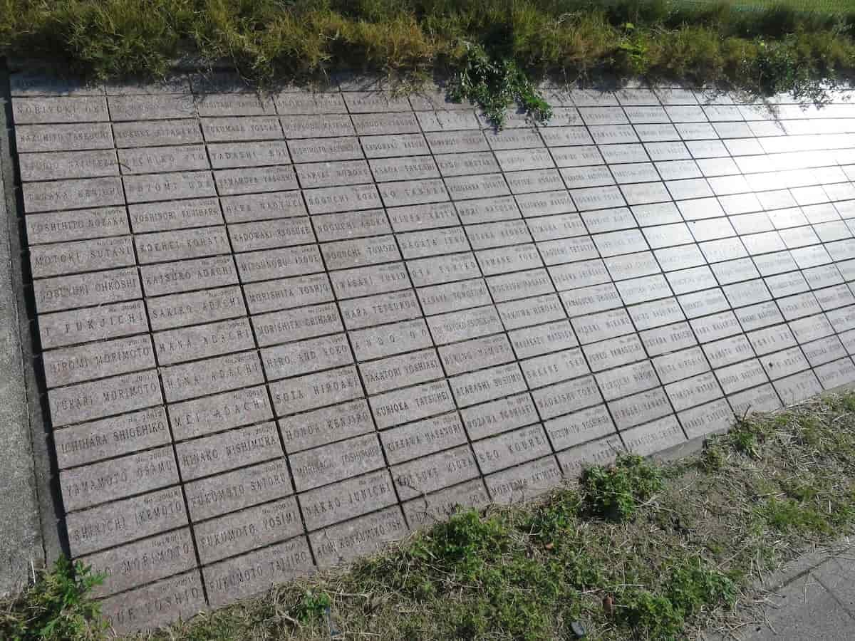 鳥取県のサッカースタジアム『オールガイナーレYAJINスタジアム』にある寄付者の芳名