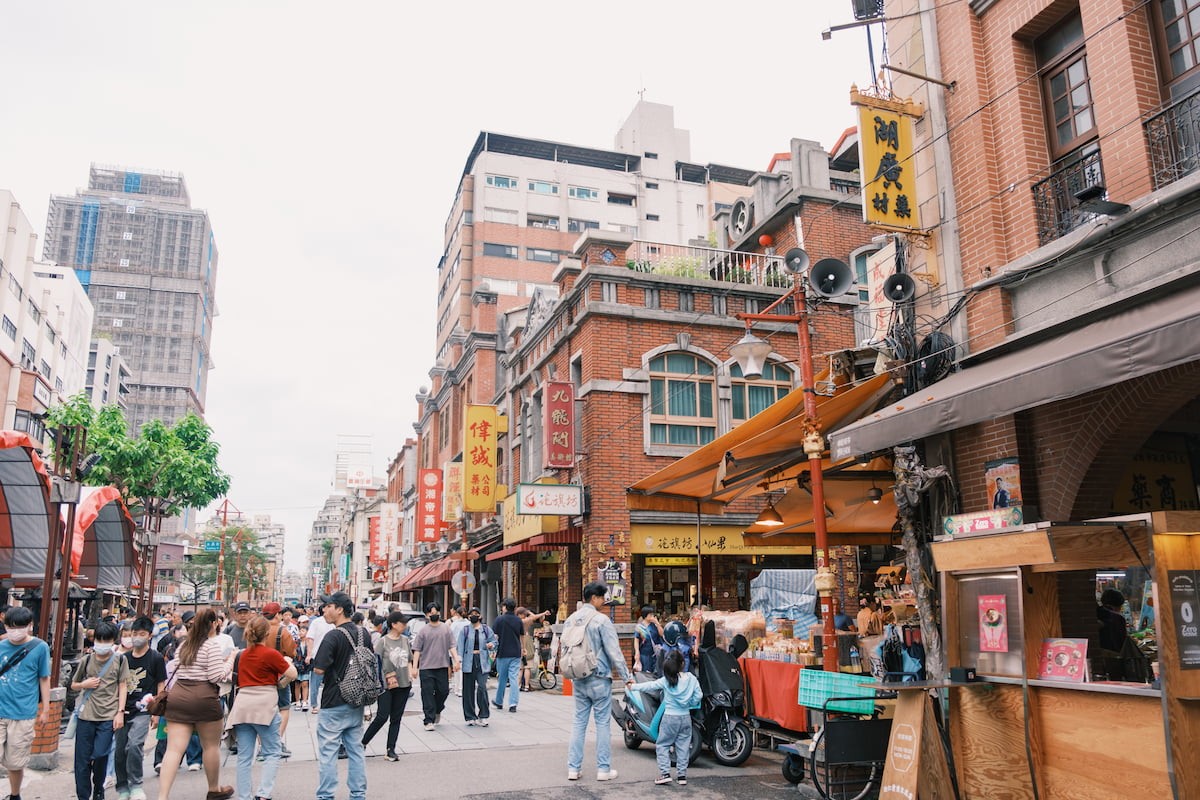 台湾「迪化街」の街並み