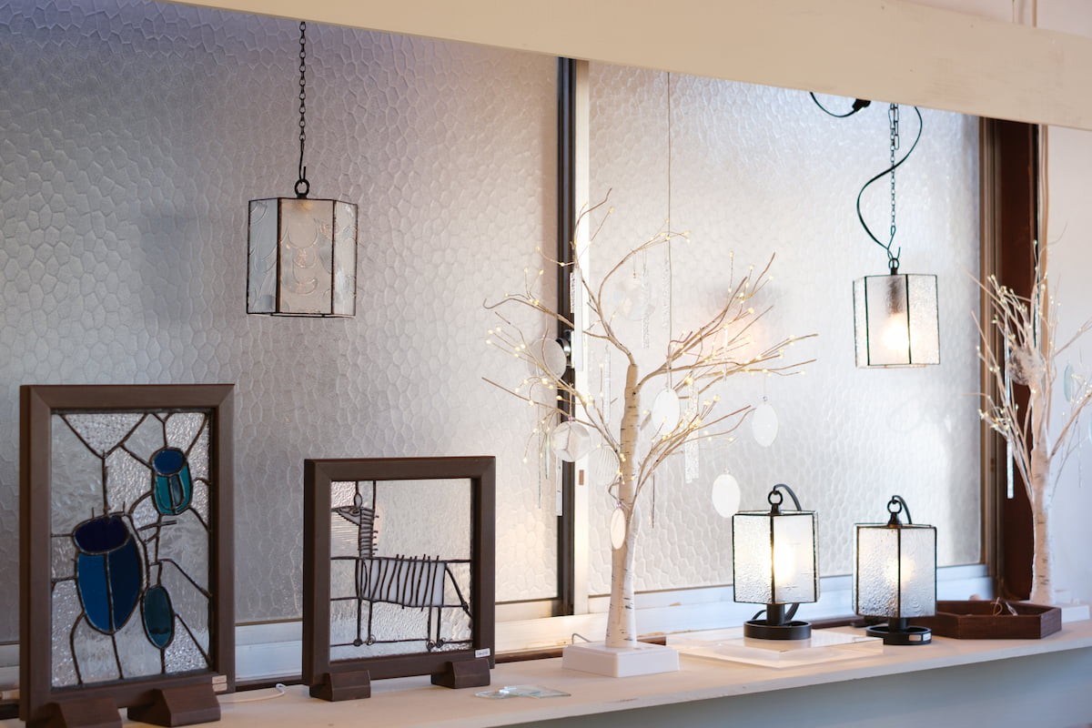 島根県安来市の古道具と昭和ガラスの工房兼ショップ『びいだま舎』のガラス製品