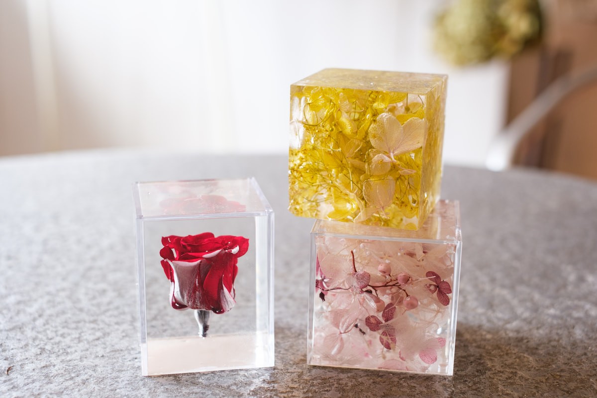 島根県松江市のフラワーショップ『ルシェノン』の「クリスタルアートリウム」