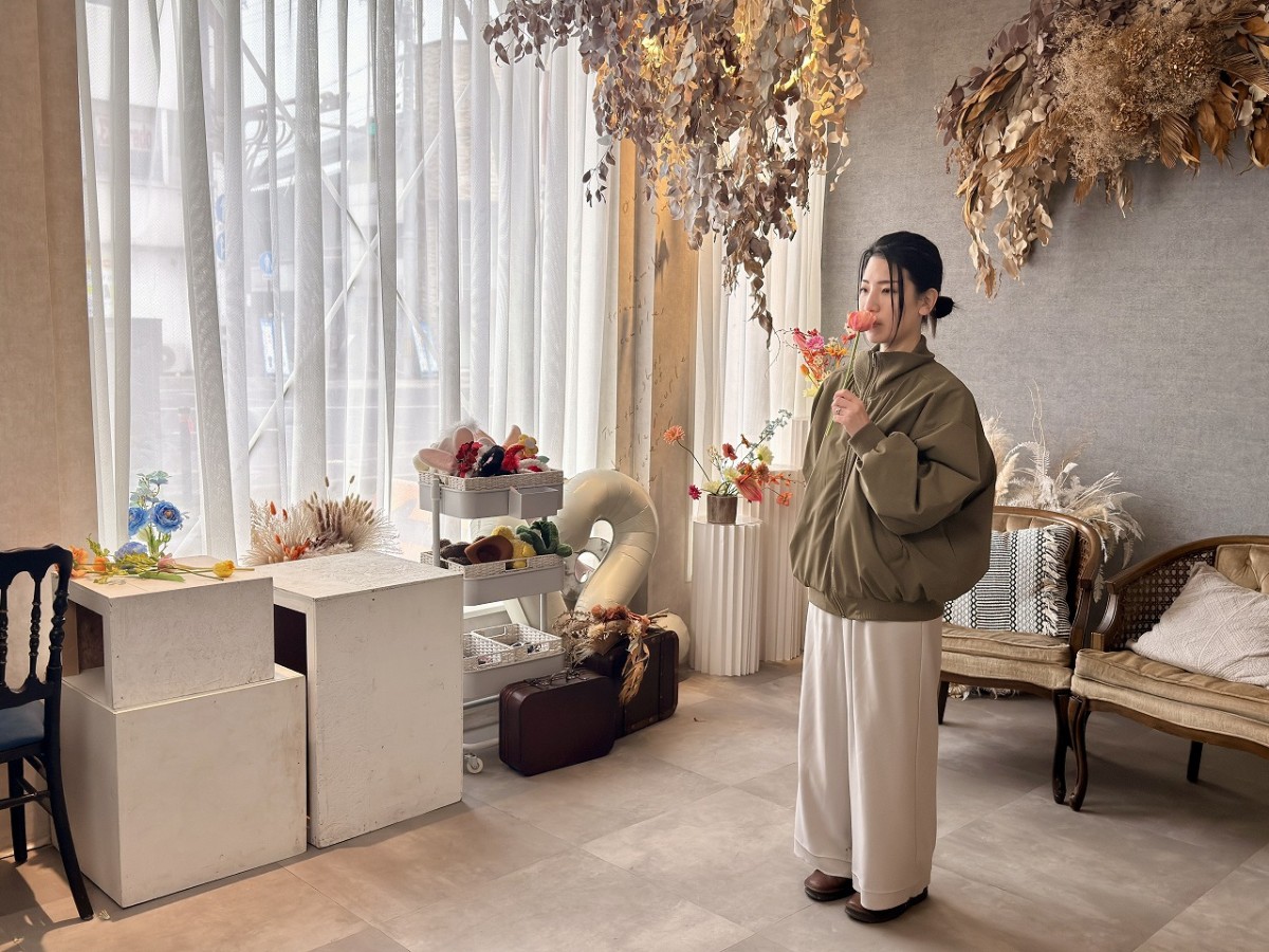 米子市東倉吉町にあるセルフ写真館『ユニゾンボックス』のスタジオ内