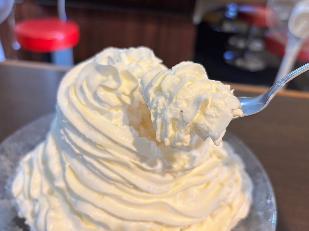 出雲市の『やきそばや』のエスプーマかき氷「淡雪」を実食。