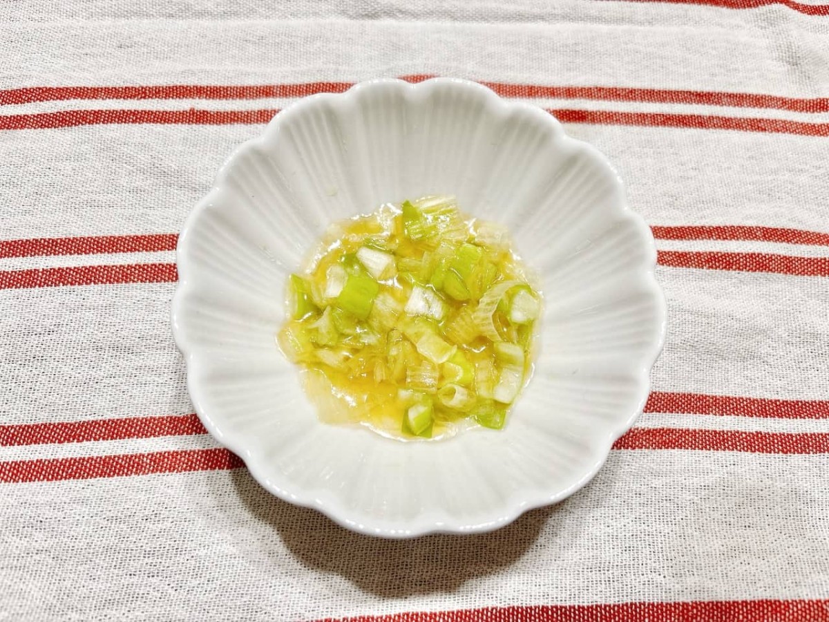 せいろ蒸しで使うネギダレ。