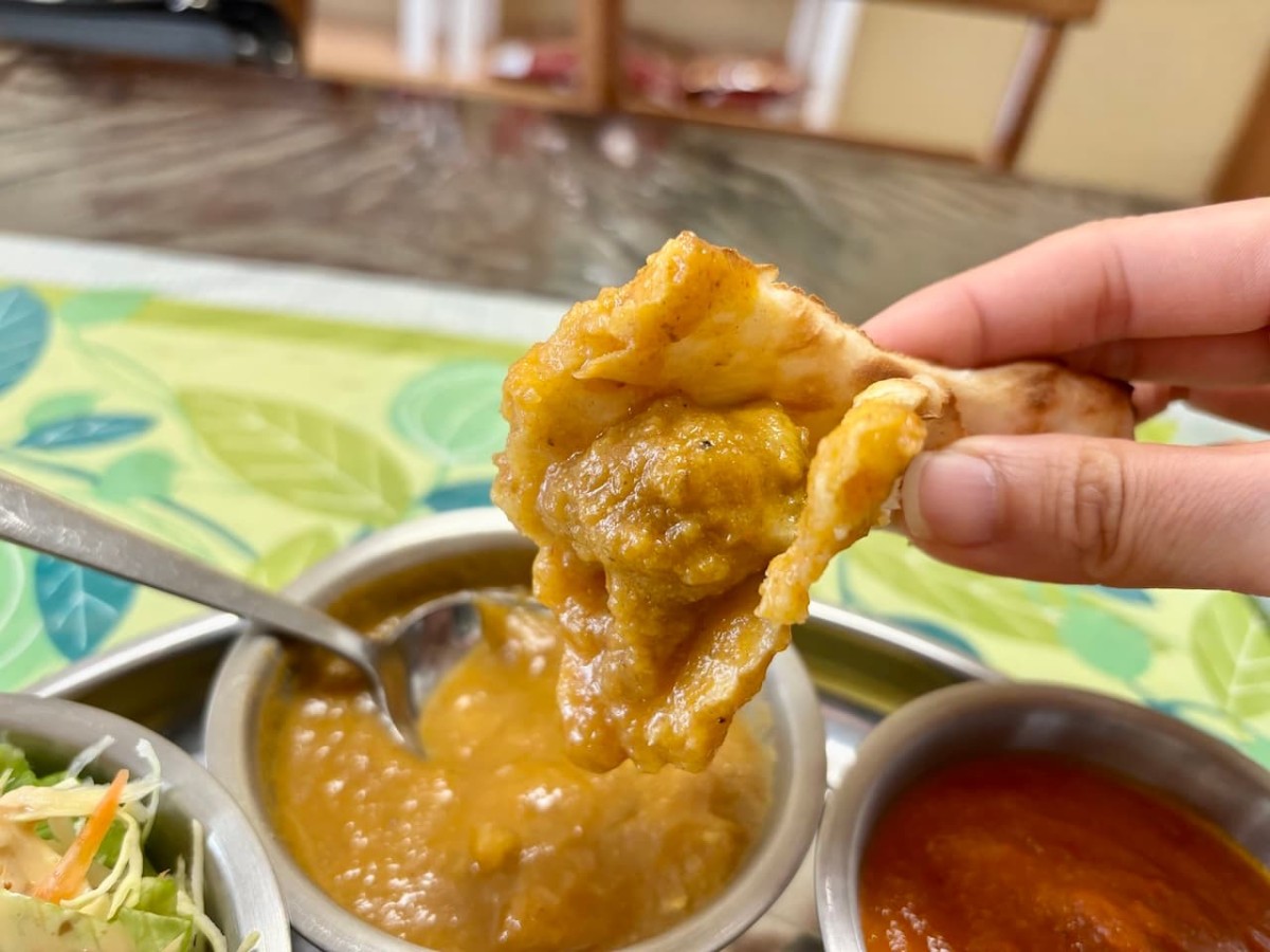 出雲市の『アハメド』のセットカレー。