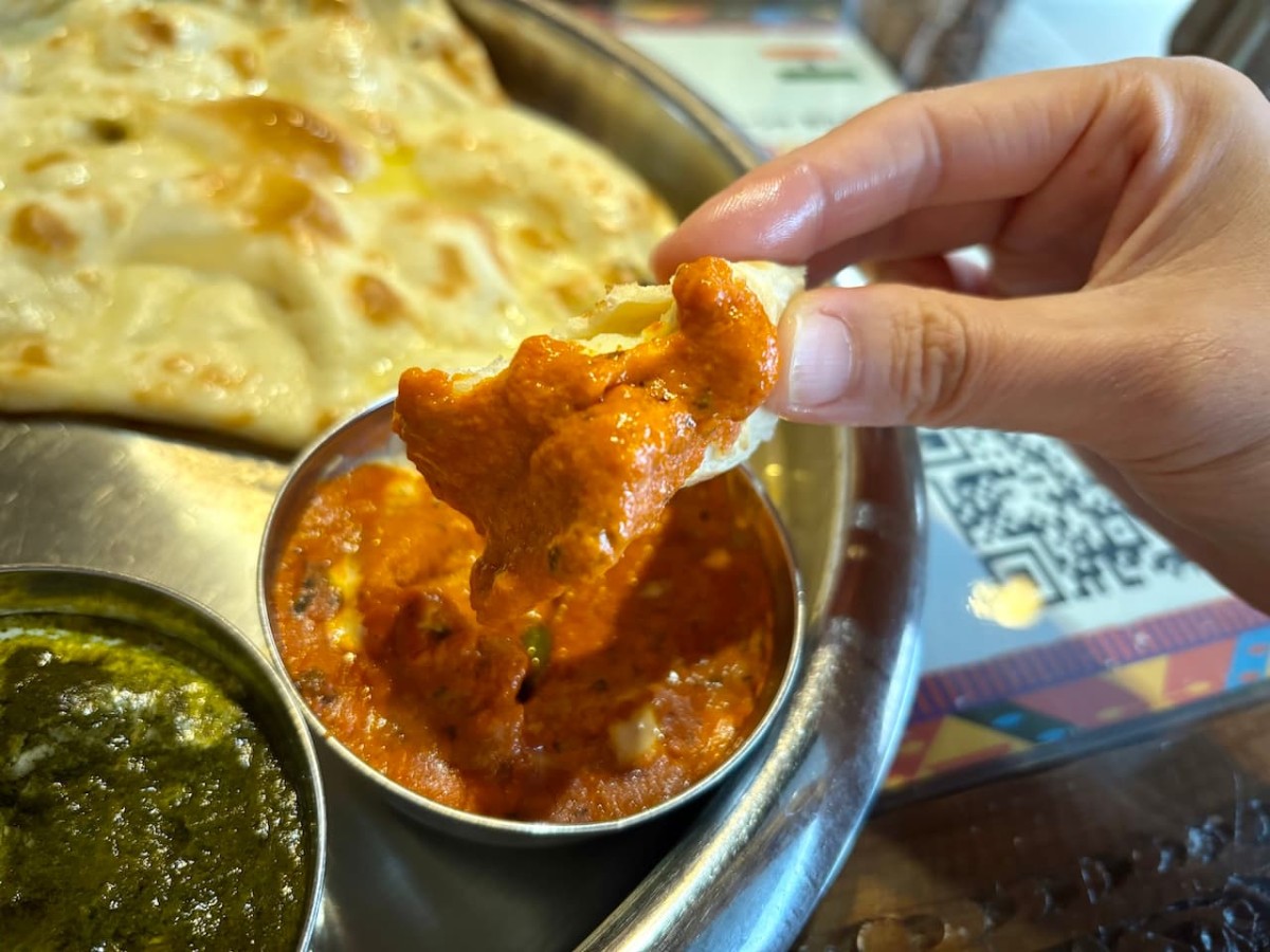 松江市の『ナマステ・ガネーシャ』の「バター野菜カレー」。