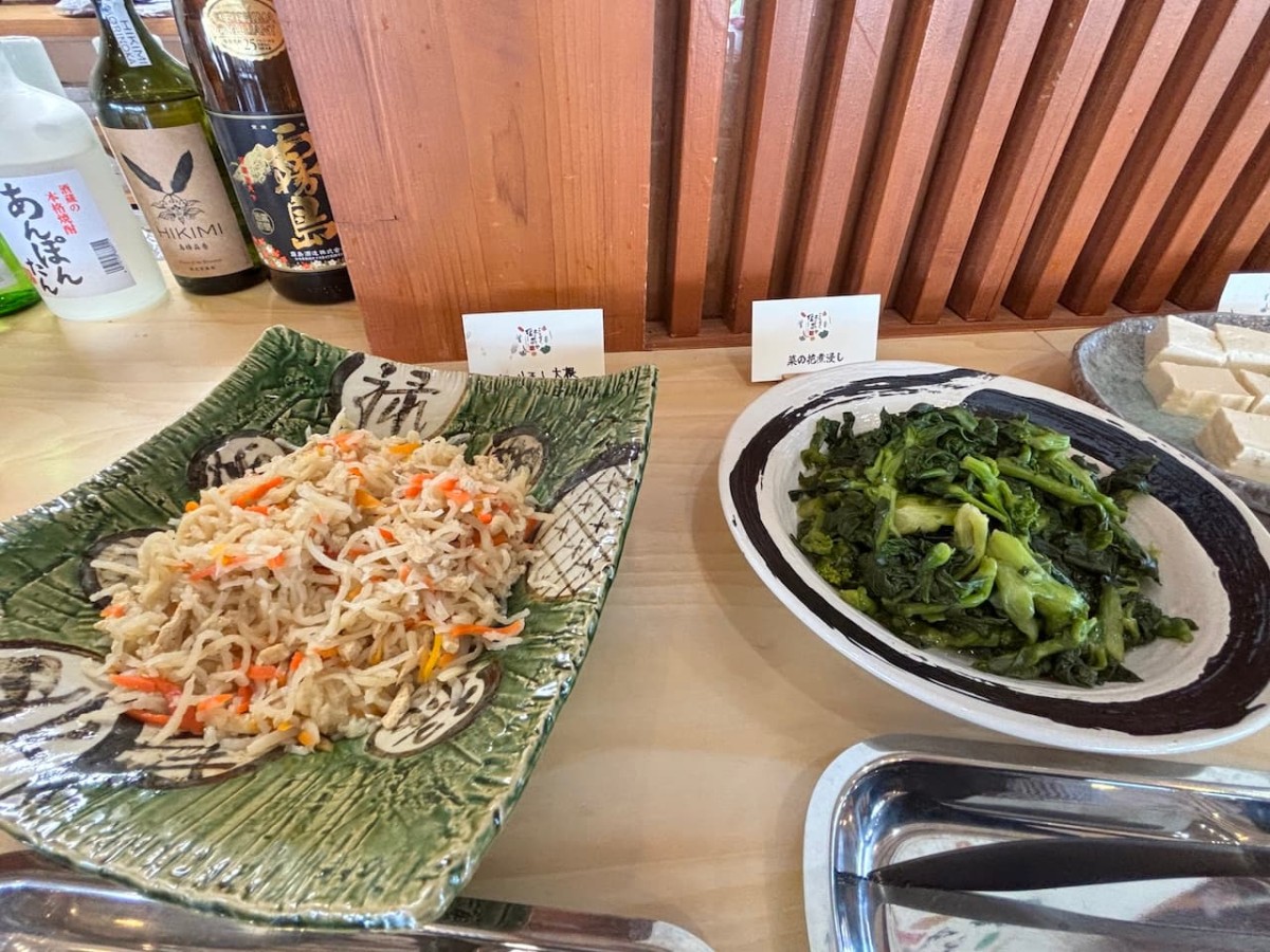島根県邑南町にある『バイキングレストラン こうぼく野菜や』の料理