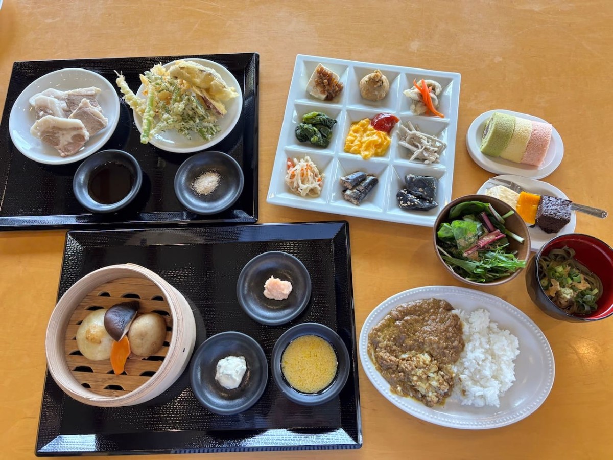 島根県邑南町にある『バイキングレストラン こうぼく野菜や』の料理