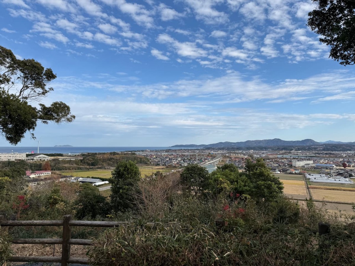島根県益田市にある「万葉公園」からの眺め