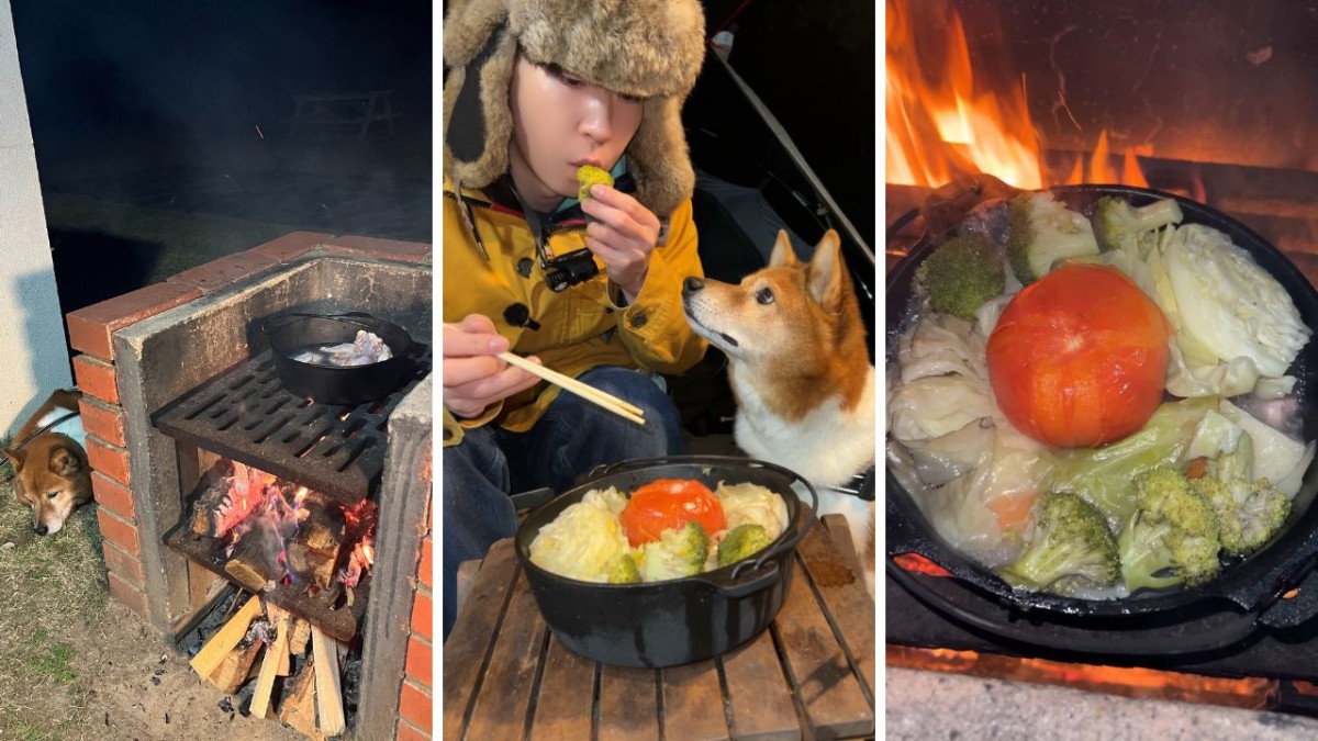 島根県益田市の「万葉公園オートキャンプ場」でご飯