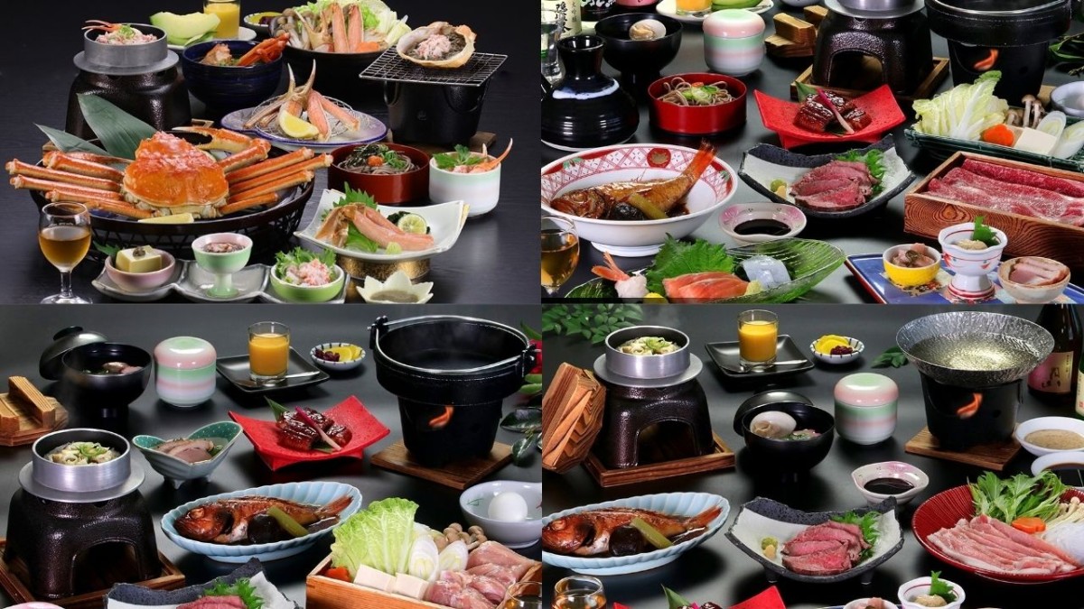 島根県出雲市にあるペット同伴OKの温泉旅館「四季荘」の食事