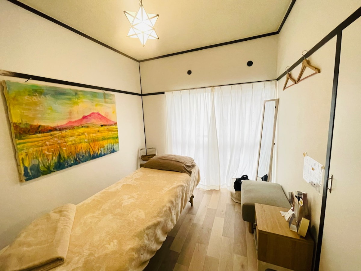 鳥取県米子市上福原にあるサロンぺぺの施術部屋