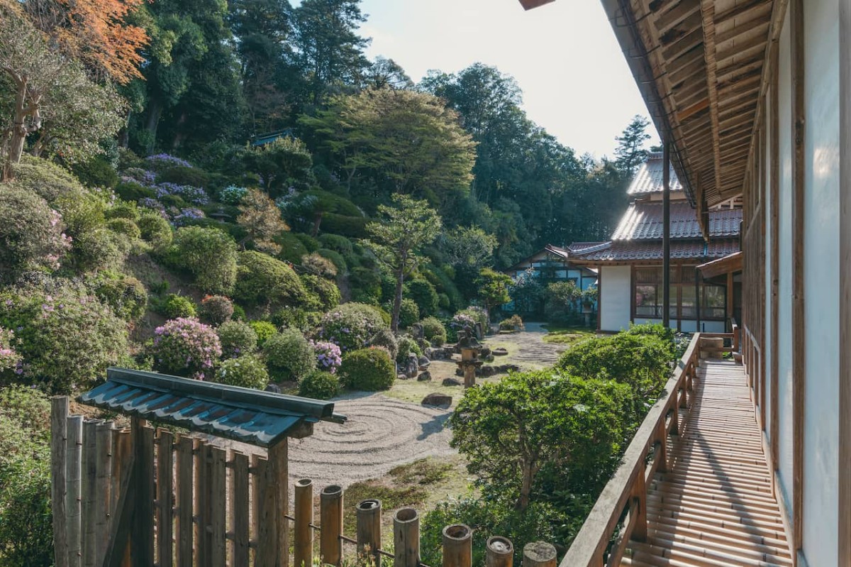 島根県安来市にある雲樹寺の出雲式庭園