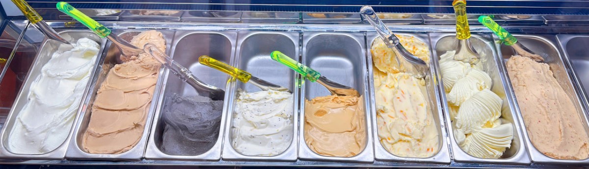 島根県安来市にあるジェラート&レストラン「ワライカワセミ」のジェラート