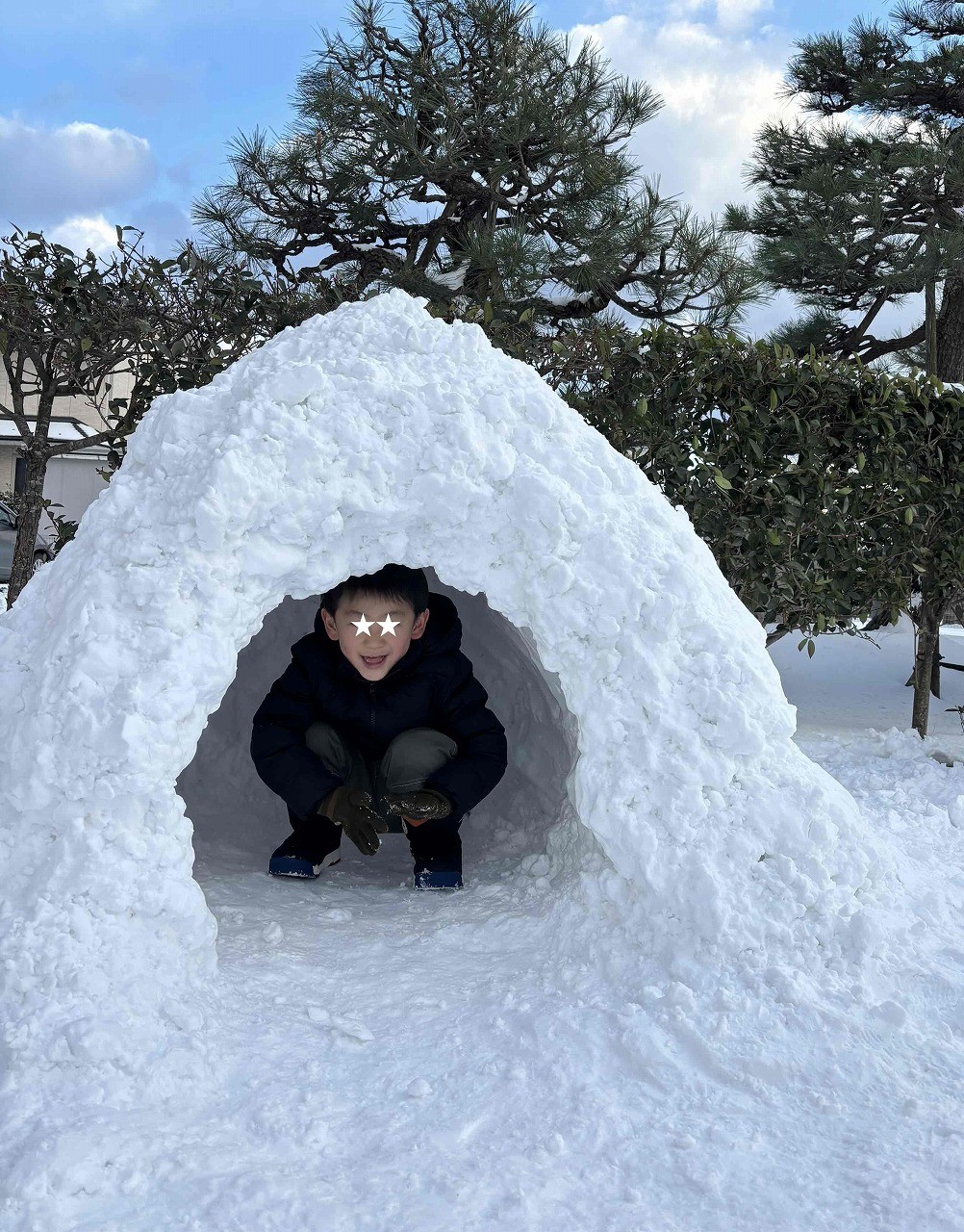 島根県出雲市にある『美保南公園』の降雪時の様子