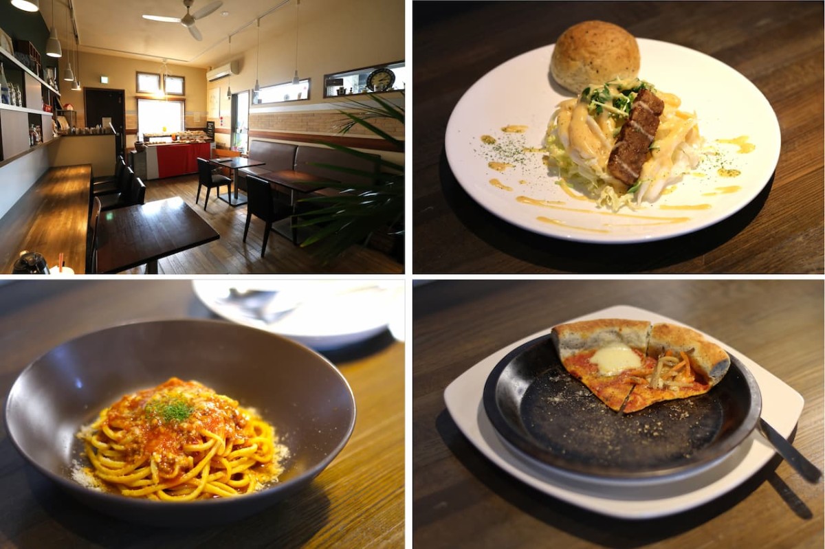 島根県松江市にある『Tesina』の内観や料理