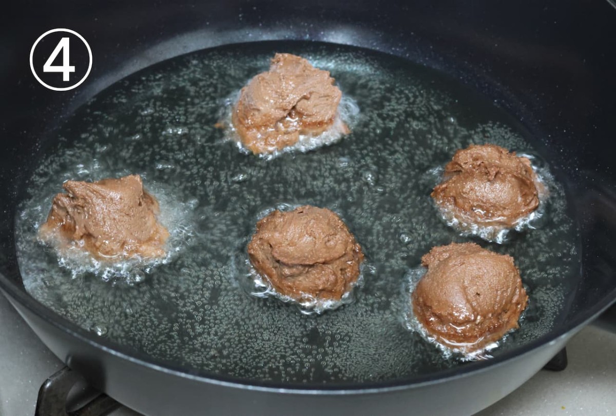 島根県松江市『永江製粉』の商品「匠の米粉」を使用したドーナツ調理過程③